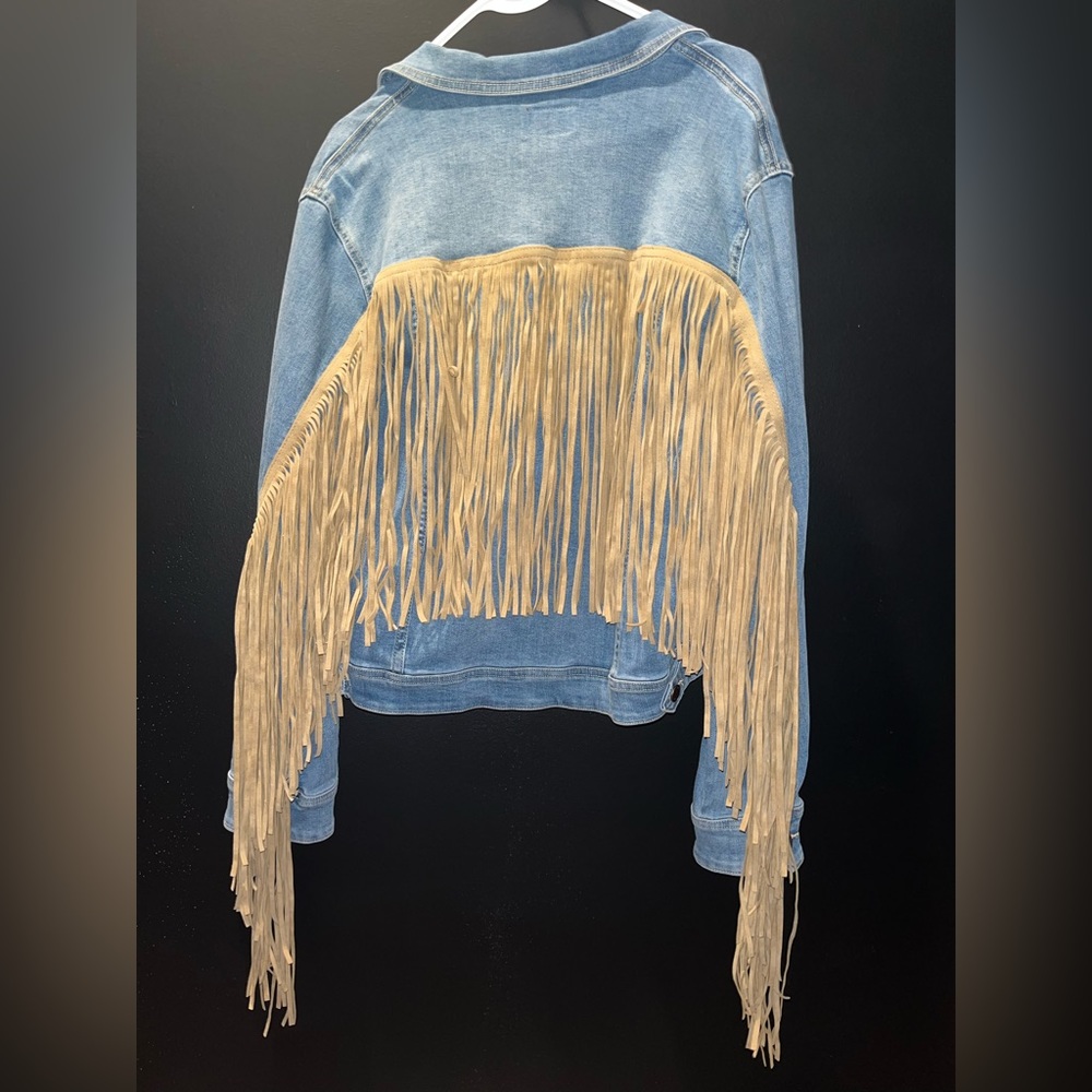 JUDY BLUE FRINGE JACKET